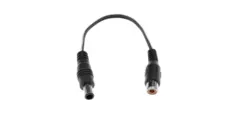 CIOKS L0110 EIAJ til RCA jack adapter Use any Flex with 24V outlet, 10cm sort