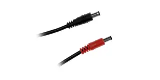 CIOKS L2015 EIAJ til type 2, sort/rød Kobler DC7 til 4, 15cm
