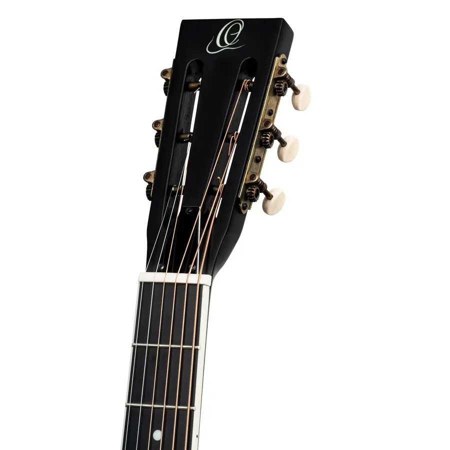 Ortega RRG40CE-DBK-L Resonator Guitar Distressed satin black, Left-handed 