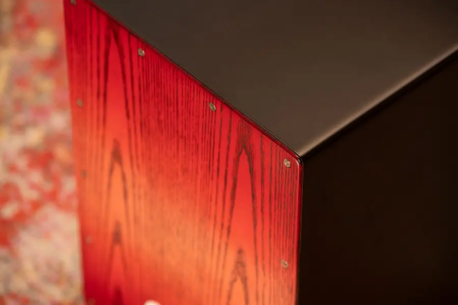 Meinl MCAJ100BK-TRF Headliner Snare Cajon Black - Tango Red Fade 