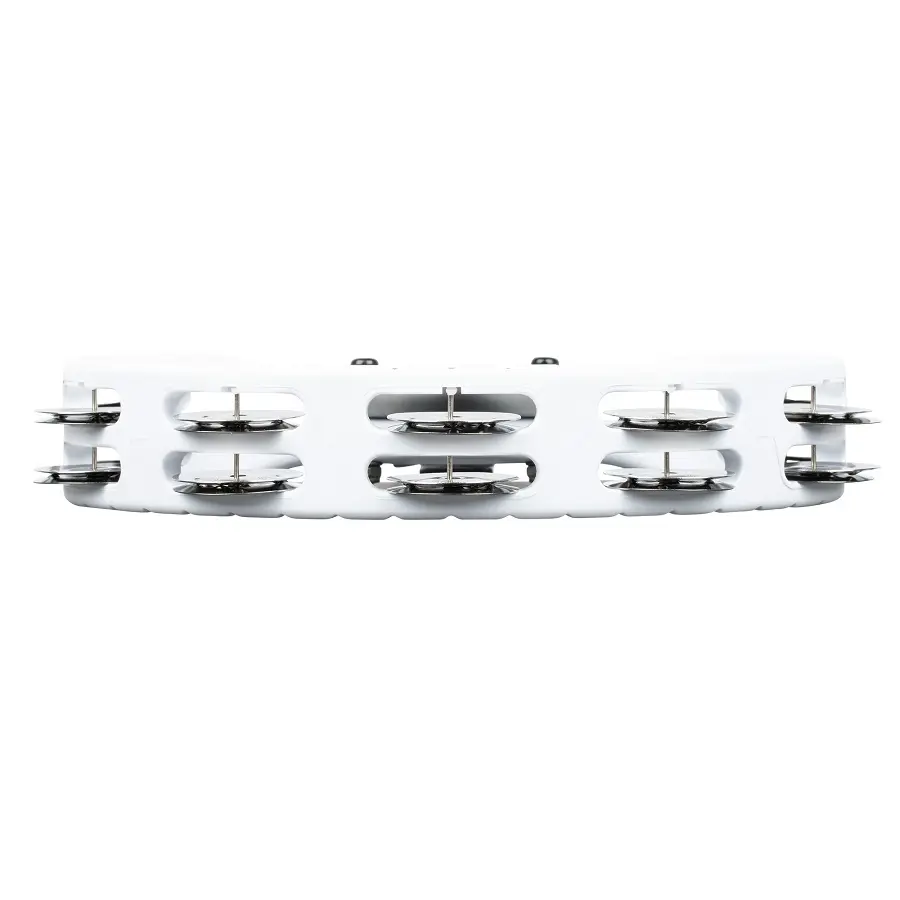 Meinl HTMT2WH Headliner Drum Tamburin 2 rows, White 