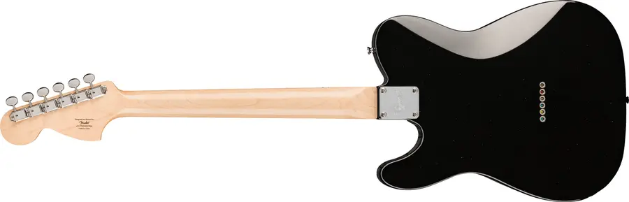 Squier Paranormal Esquire Deluxe Metallic Black, Black Pickguard, MN 