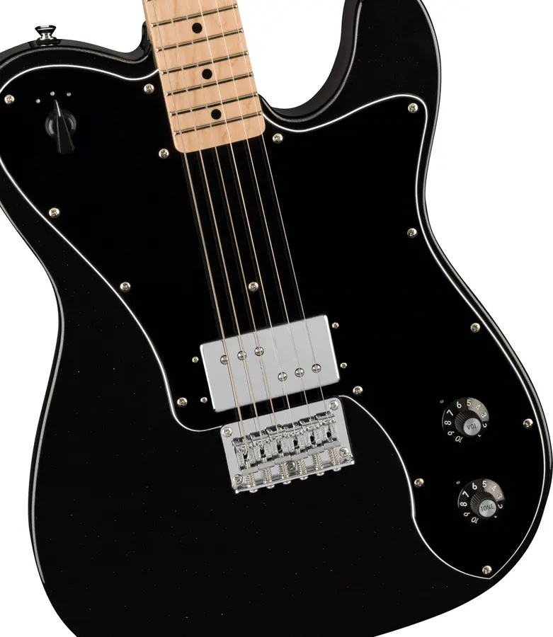 Squier Paranormal Esquire Deluxe Metallic Black, Black Pickguard, MN 