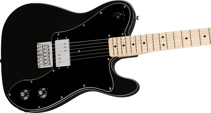 Squier Paranormal Esquire Deluxe Metallic Black, Black Pickguard, MN 