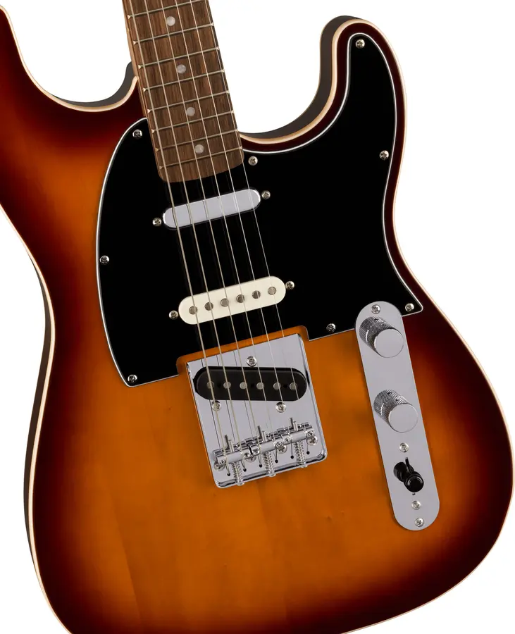 Squier Paranormal Custom Nashville Strat Chocolate 2-Color Sunburst, Laurel 