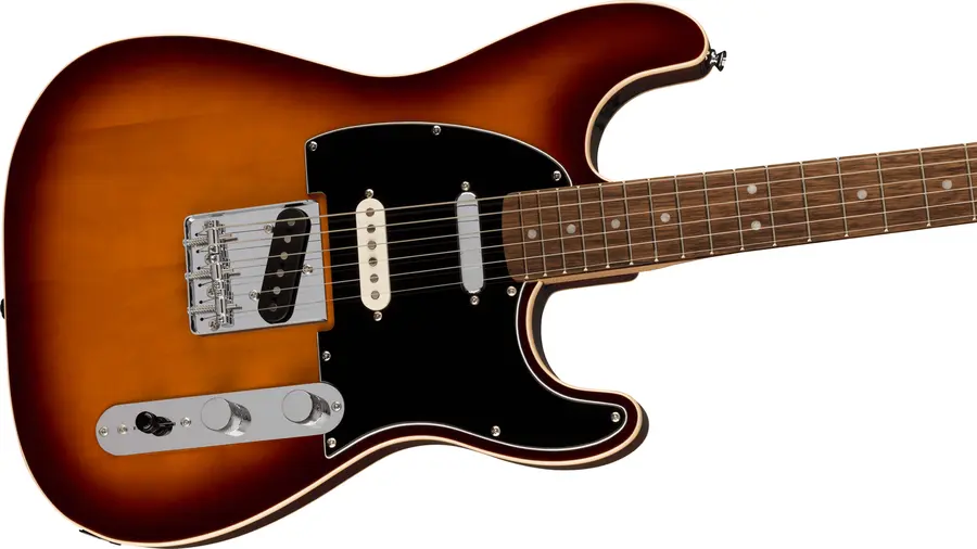 Squier Paranormal Custom Nashville Strat Chocolate 2-Color Sunburst, Laurel 
