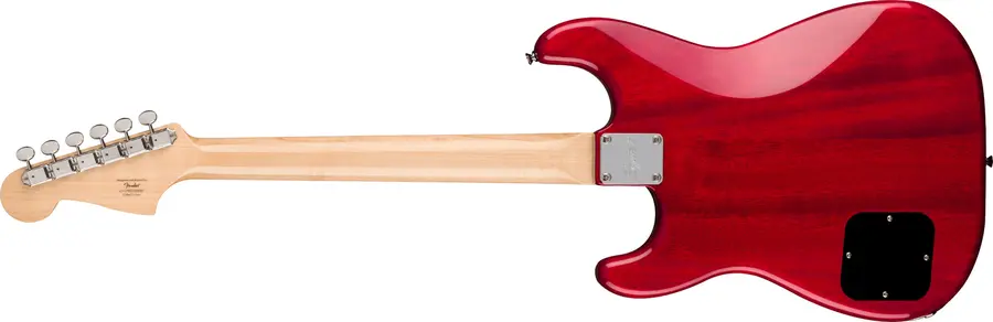 Squier Paranormal Strat-O-Sonic Crimson Red Transparent, Laurel 