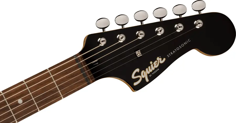 Squier Paranormal Strat-O-Sonic Crimson Red Transparent, Laurel 