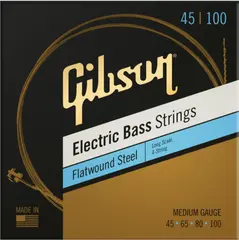 Gibson S&amp;A Long Scale Flatwound (045-100) EB Strings Medium