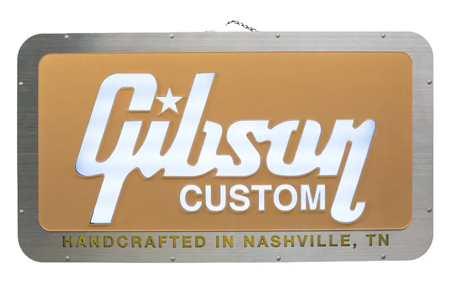 Gibson Custom Logo LED Gold 