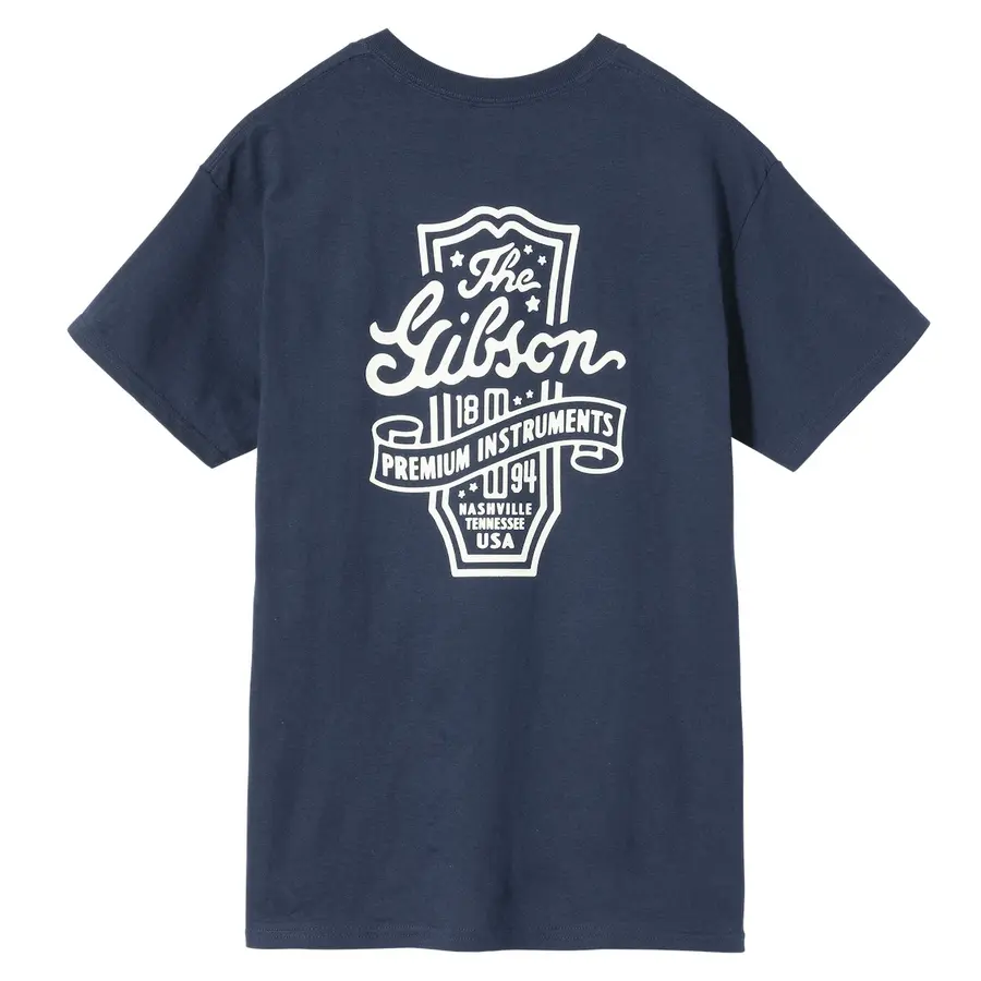 Gibson S&A Premium Instruments Tee (Navy) XL 