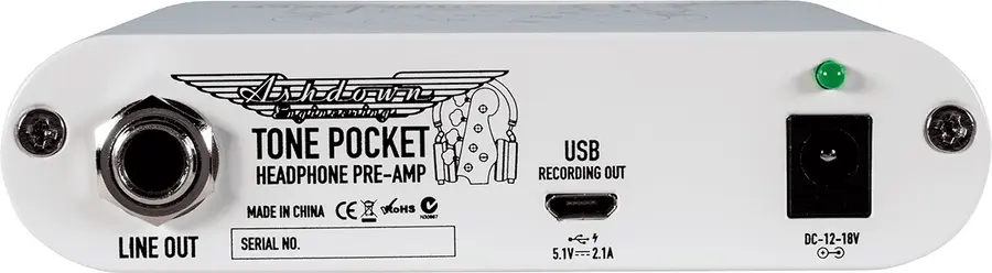 Ashdown Tone Pocket WH White headphone preamp/audio-interface 