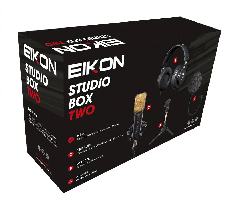 Eikon EKSBTWO Studio Bundle CM14USB+H800+DST60TL+APOP40 
