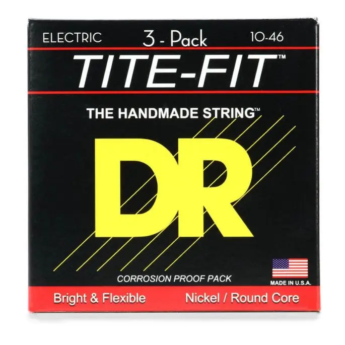DR Strings MT-10-3PK Tite-fit (010-046) (3 pakning) 