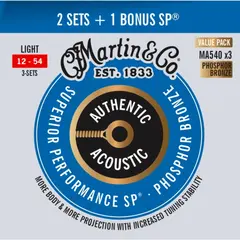 Martin Acoustic SP MA540 Light (012-054) 3 Pack