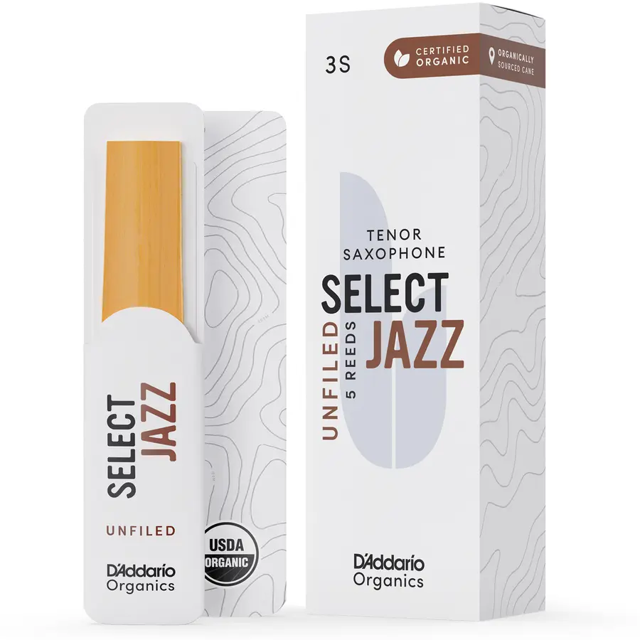 D'Addario Woodwinds ORRS05TSX3S 5-pk 3S Org. Select Jazz Un-Filed Tenor-sax 