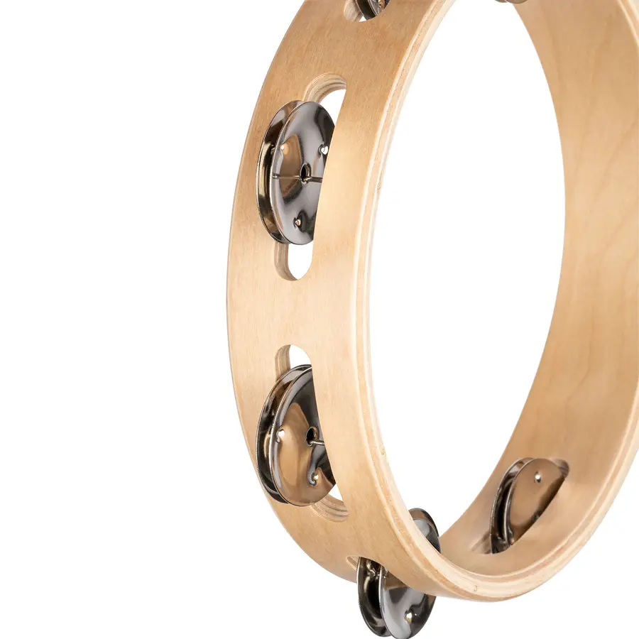 Nino Percussion NINO943 Tamburin Wood 8", 1 row 