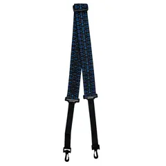 D'Andrea Banjo Strap - Woven Tapestry w/ Swivel Hooks, Blue