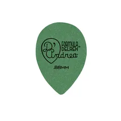 D'Andrea Delrex 358 - 0,88 Medium Heavy Green, Riffle Pack plekter 72-pakning