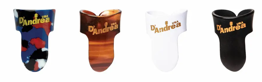 D'Andrea Finger Picks Assorterte plekter 72-pakning 