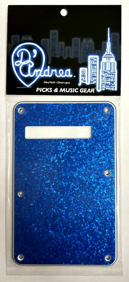 D'Andrea ST-Style Back Plate Blue Sparkle 