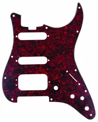 D'Andrea ST-Style HSS Pickguard Red Pearl