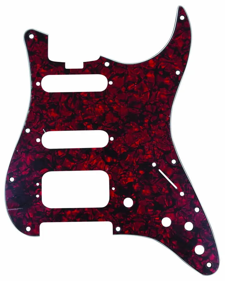 D'Andrea ST-Style HSS Pickguard Red Pearl 