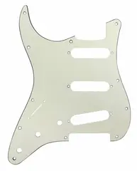 D'Andrea ST-Style SSS 3-ply Pickguard LEFT Parchment/Black/Parchment