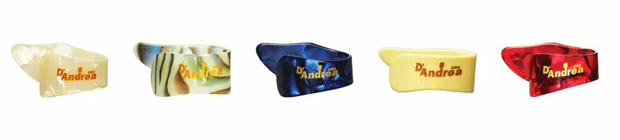 D'Andrea tommelplekter 373 - LG DeluxeColors plekter 12-pakning 