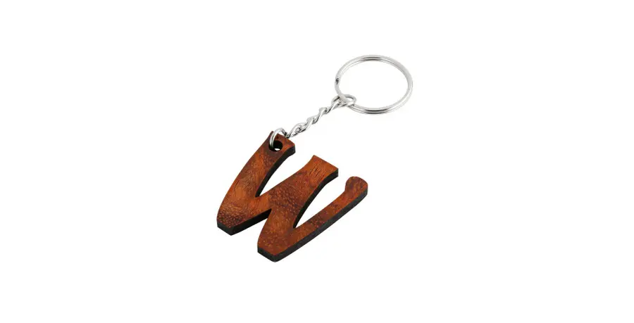 Warwick Wood Keychain, Bubinga 