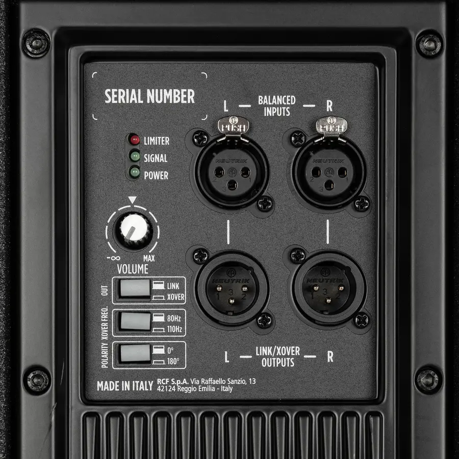 Rcf SUB 702-AS MK3 12" aktiv, 700Wrms, 1400Wpeak 
