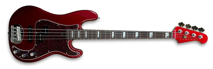 Lakland Skyline 44-64 Custom Bass 4-Str Candy Apple Red Gloss 