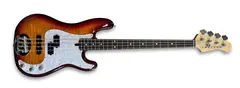 Lakland Skyline 44-64 Deluxe Bass 4-Str Flamed Maple Top - Honey Burst Gloss