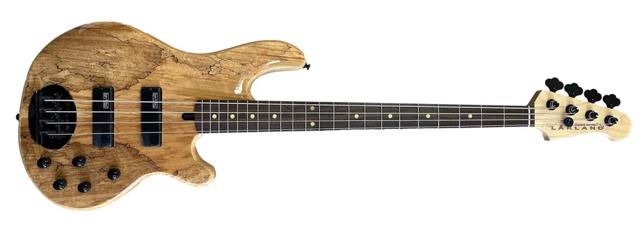 Lakland Skyline 44-01 Deluxe Bass 4-Str Spalted Maple Top, Natural Gloss 