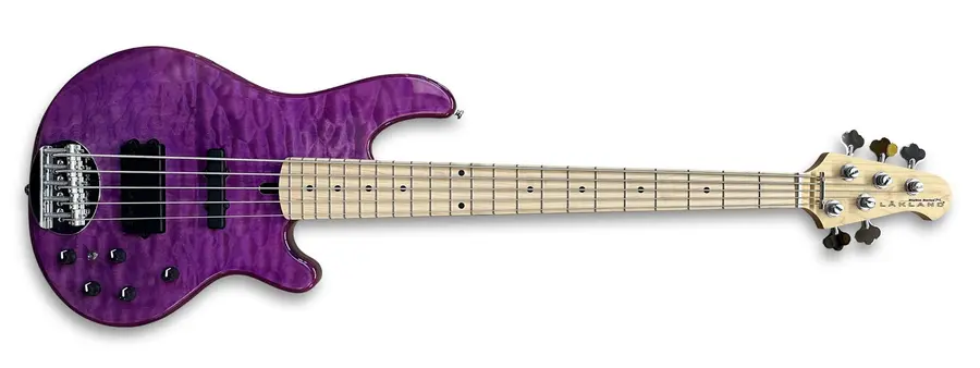 Lakland Skyline 55-02 Deluxe Bass 5-Str Translucent Purple Gloss 