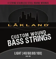 Lakland Custom Wound Stainless Steel (040-100) 4-String, Light