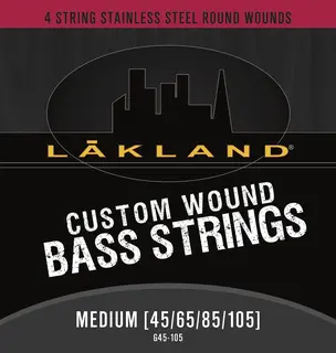 Lakland Custom Wound Stainless Steel (045-105) 4-String, Medium