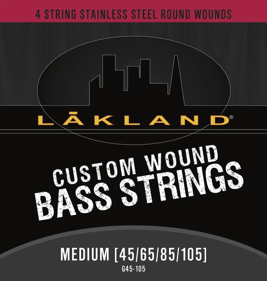 Lakland Custom Wound Stainless Steel (045-105) 4-String, Medium 