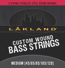 Lakland Custom Wound Stainless Steel (045-128) 5-String, Medium