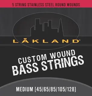 Lakland Custom Wound Stainless Steel (045-128) 5-String, Medium