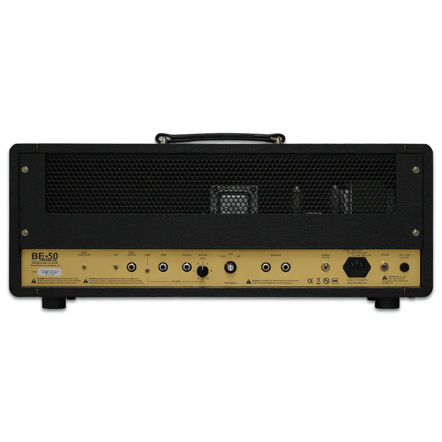 Friedman BE-50 Deluxe Head 3 Channel - 50 Watt Head - EL34 