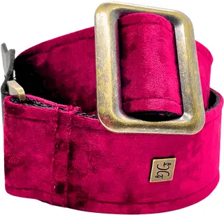 Get'm Get'm Crushed Velvet Burgundy 2” Gitarreim