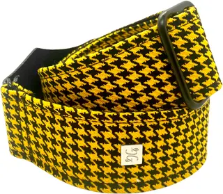 Get'm Get'm Fly Hounds Tooth Yellow 2” Gitarreim