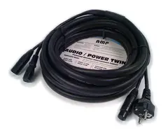 LEEM AIEC-15m Schuko han/XLR hun - IEC60320/XLR han
