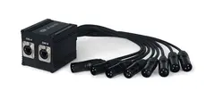 LEEM NW-85M 8 XLR han til 2 CAT5/6/7, 1m