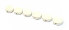 AP TK-7710-025 Plastic Oval Buttons White (Qty 6)