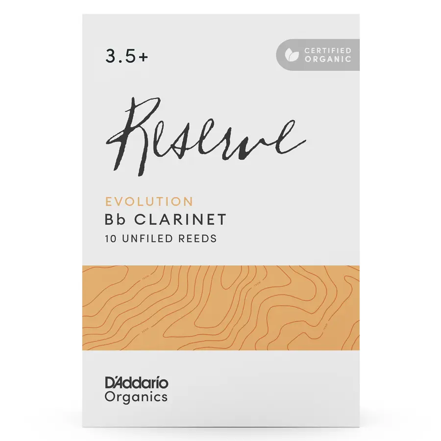 D'Addario Woodwinds ODCE10355 10-pakning Org. Reserve Evolution Bb-Klarinett 3.5+ 