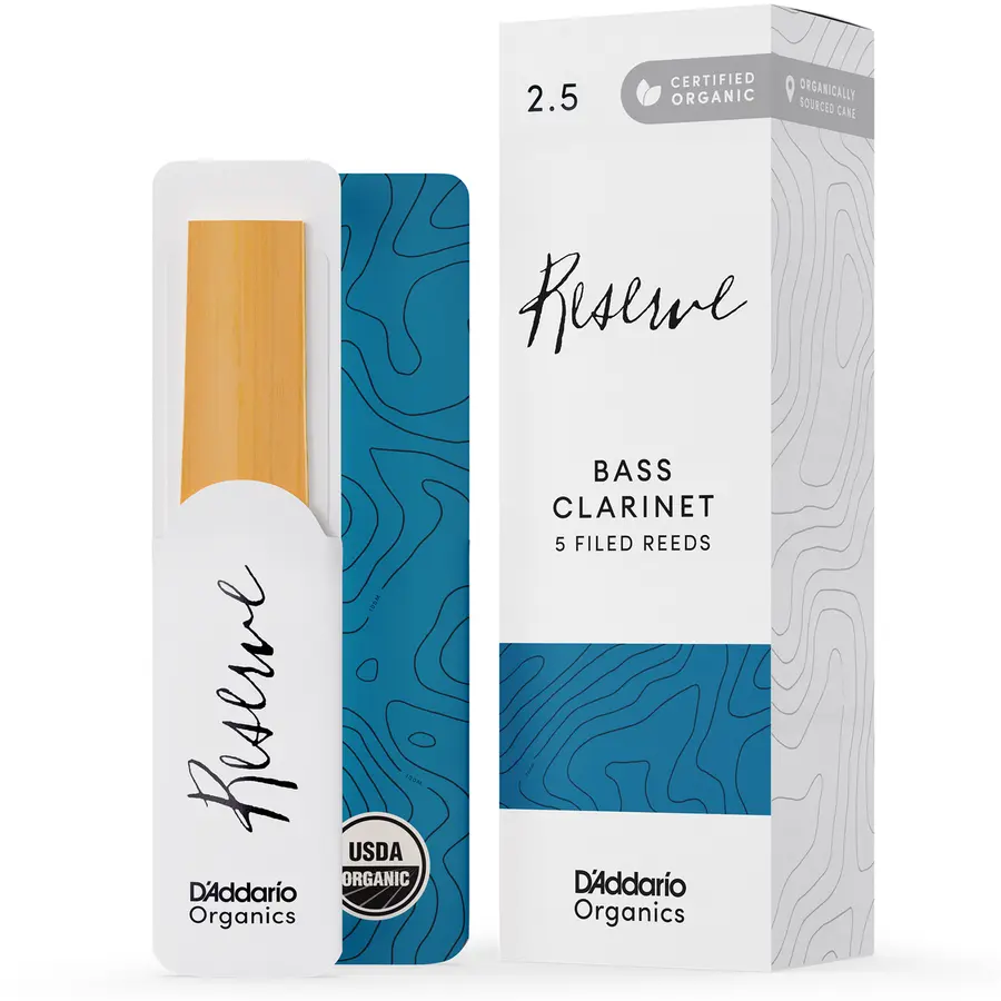 D'Addario Woodwinds ODER0525 5-pakning Org. Reserve Bassklarinett 2.5 