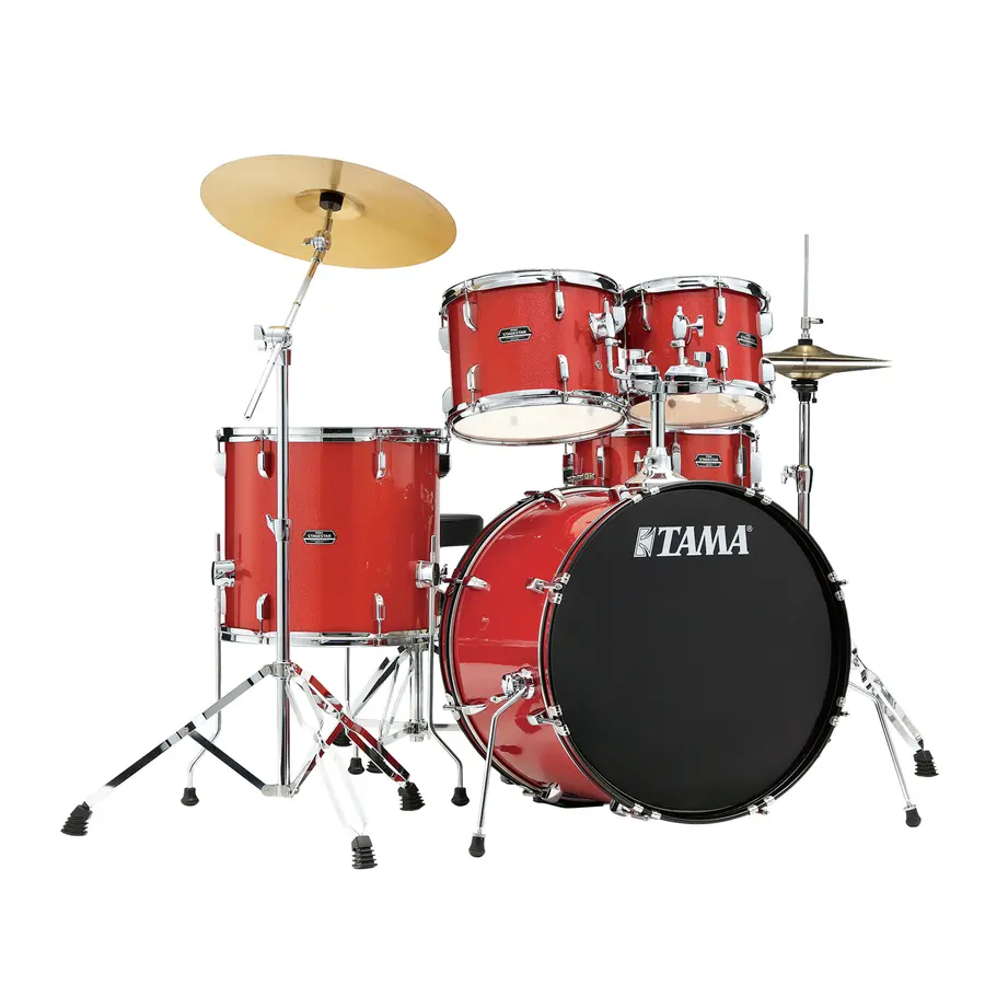 Tama ST52H5C-CDS Stagestar 5-del kompl. Trommesett m. cym, Candy Red Sparkle 