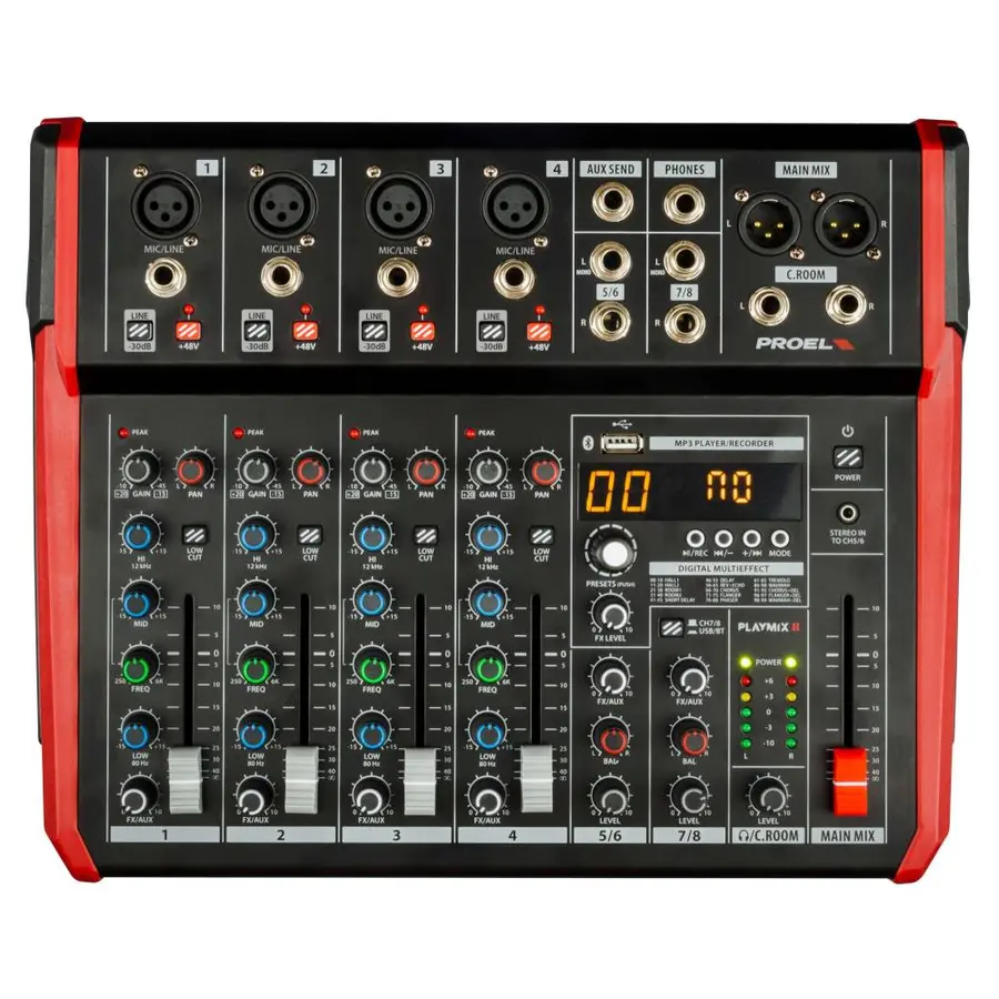 Proel PLAYMIX8 Lydmikser med Bluetooth 
